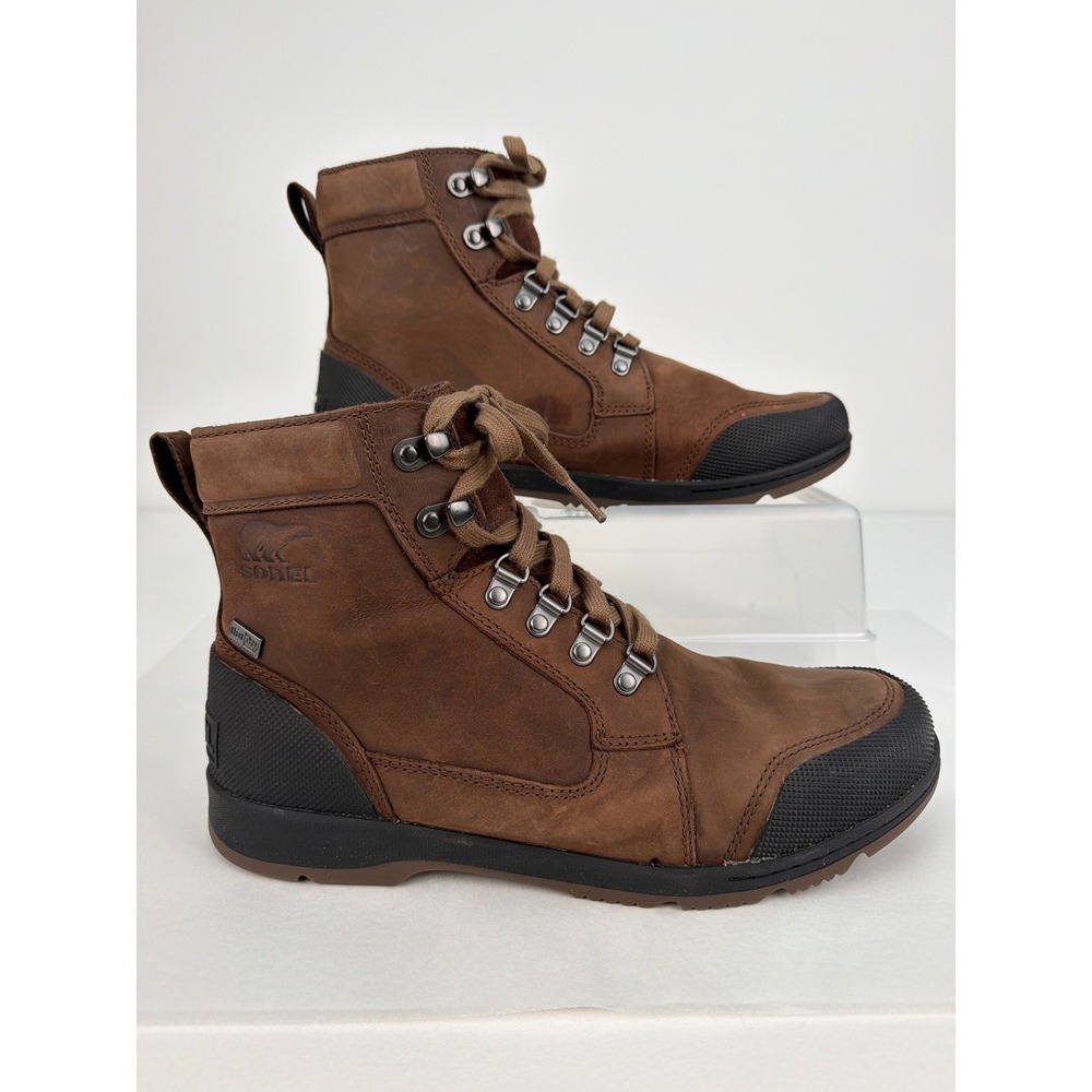 NEW Sorel Ankeny II Mid OD Waterproof Men's Leather Boots 9.5 Tobacco NM3826-256